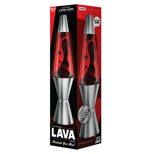 14.5″ Lava Lamp Chrome Plated Crimson - US 1607