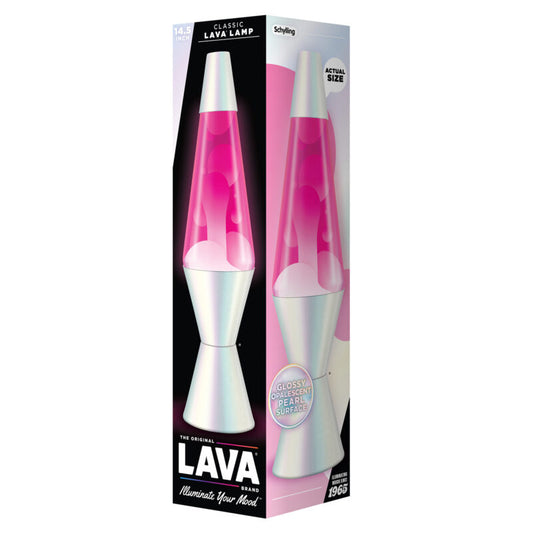 14.5″ Lava Lamp Opalescent Pearl - US 1056