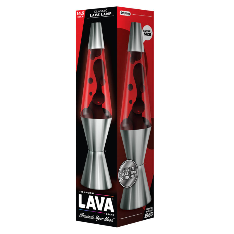 14.5″ Lava Lamp Chrome Plated Crimson - US 1607