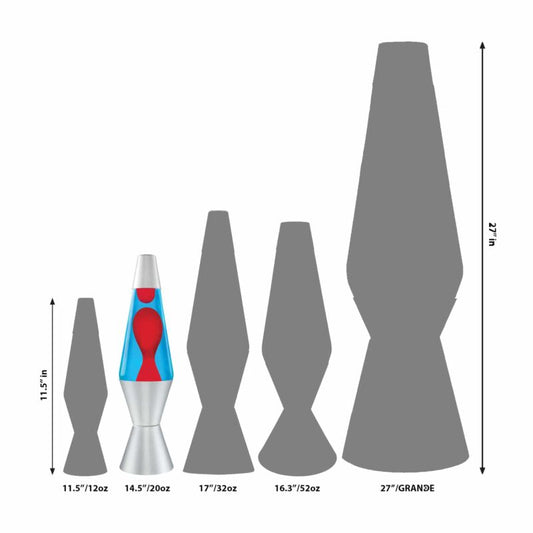 14.5″ LAVA Lamp – Red/Blue/Silver - US 2650