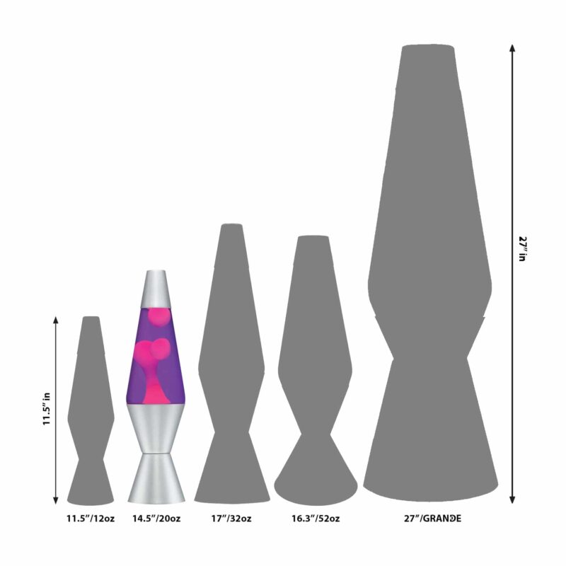 14.5” LAVA Lamp – Pink/Purple/Silver - US 2971