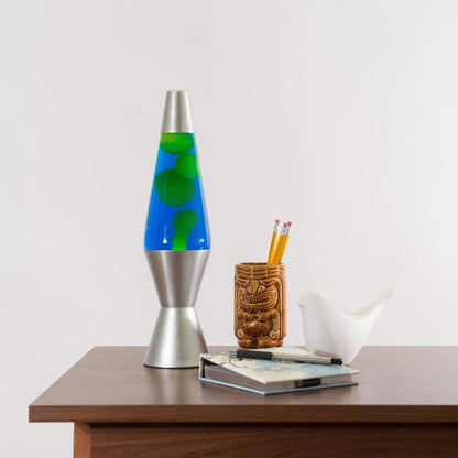 14.5” LAVA Lamp – Yellow/Blue/Silver - US 8990