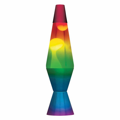 14.5” LAVA Lamp Rainbow – White/Clear/Tricolor - US 6306