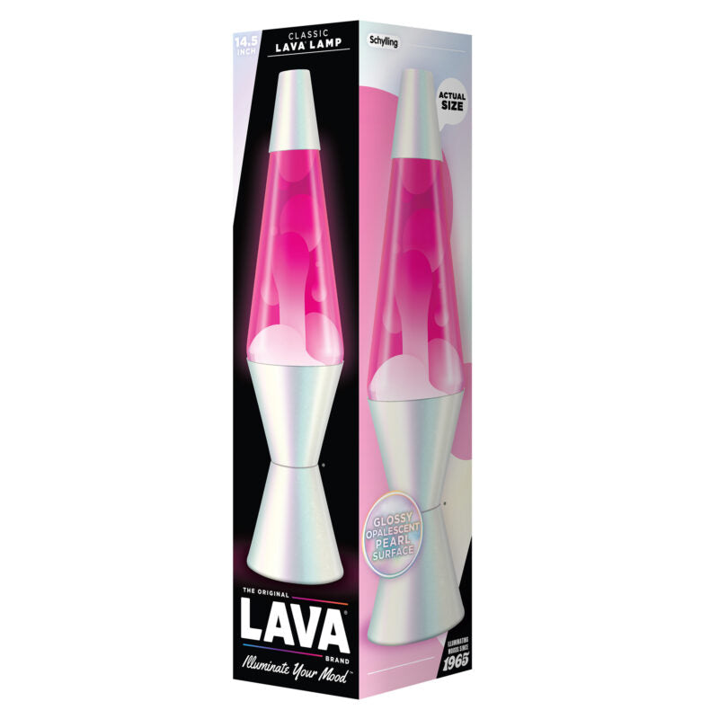14.5″ Lava Lamp Opalescent Pearl - US 1056