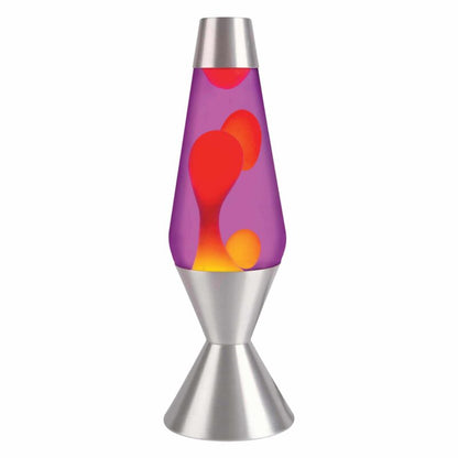 16.3″ LAVA Lamp – Yellow/Purple/Silver - US 4040
