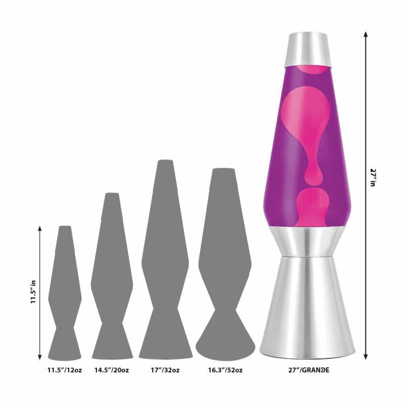 27″ LAVA Lamp Grande – Pink/Purple/Silver - US 9821
