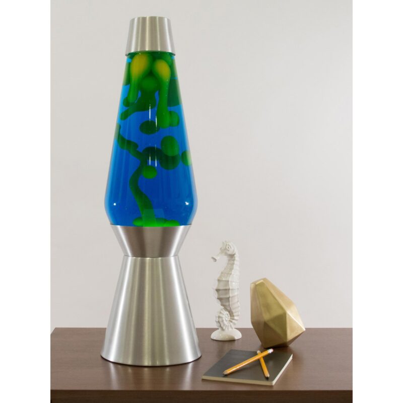 27″ LAVA Lamp Grande – Yellow/Blue/Silver - US 4229